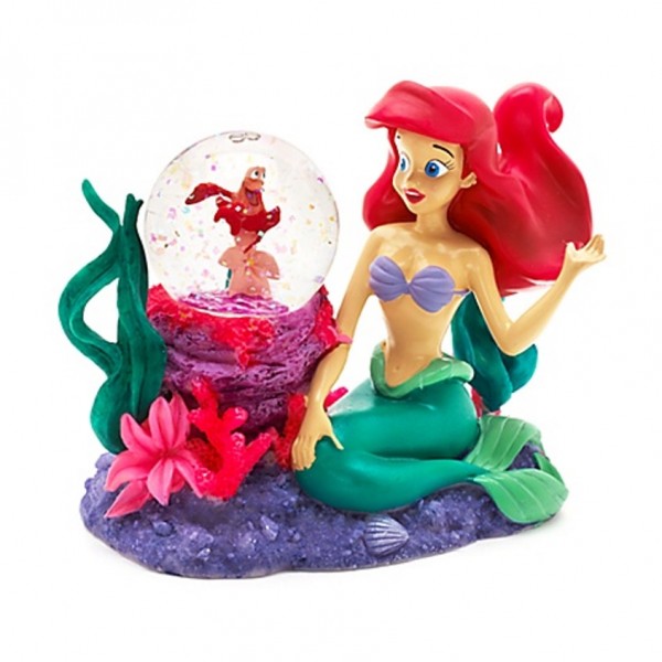 Little Mermaid Ariel and Sebastian Snow Globe